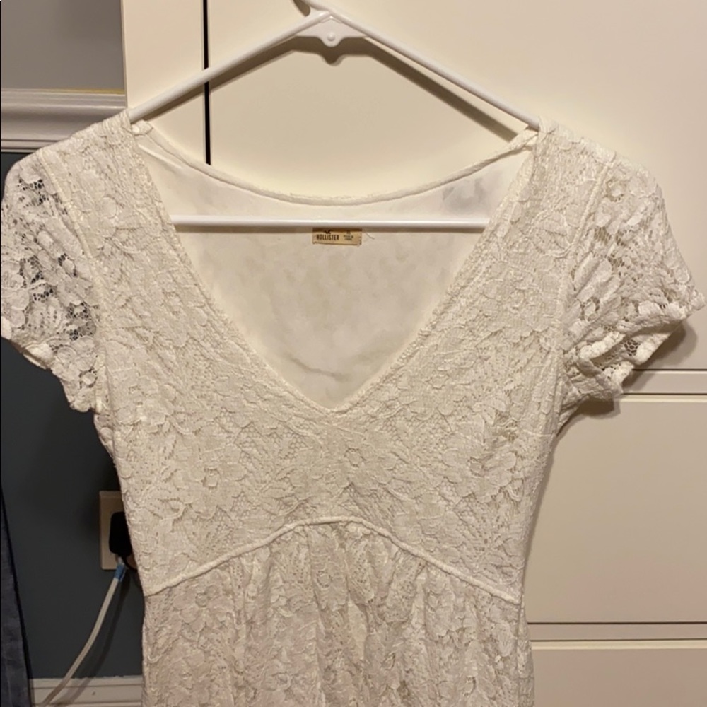 White mini dress